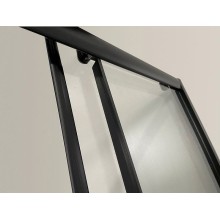 Душевой уголок Niagara Eco 80х80 NG-008-14Q Black профиль Черный стекло с рисунком