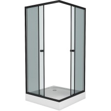 Душевой уголок Niagara Eco 90х90 NG-009-14QT профиль Черный стекло тонированное