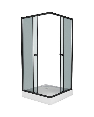 Душевой уголок Niagara Eco 90х90 NG-009-14QT профиль Черный стекло тонированное