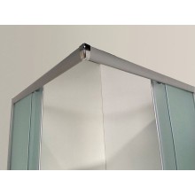 Душевой уголок Niagara Eco 100х100 NG-010-14Q профиль Матовый хром стекло матовое