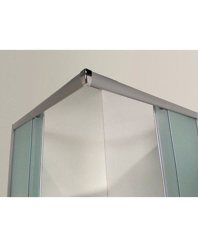 Душевой уголок Niagara Eco 100х100 NG-010-14Q профиль Матовый хром стекло матовое