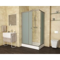 Душевой уголок Niagara Eco 120х80 NG-012-14Q профиль Матовый хром стекло матовое