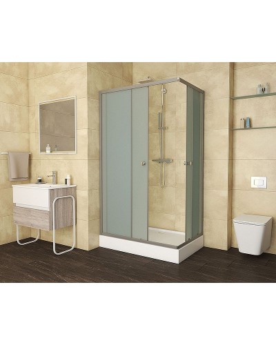 Душевой уголок Niagara Eco 120х80 NG-012-14Q профиль Матовый хром стекло матовое