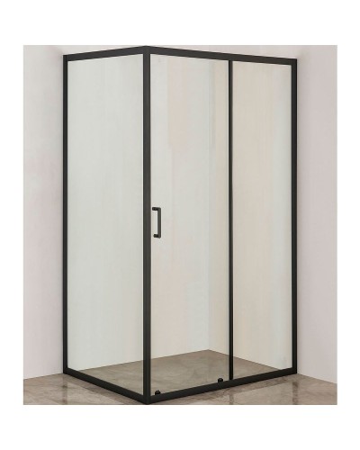Душевой уголок Orange 120x90 E23-12090TB профиль Черный стекло прозрачное