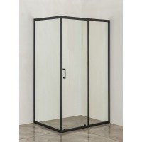 Душевой уголок Orange 120x90 E23-12090TB профиль Черный стекло прозрачное
