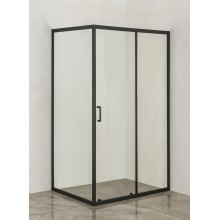 Душевой уголок Orange 120x90 E23-12090TB профиль Черный стекло прозрачное