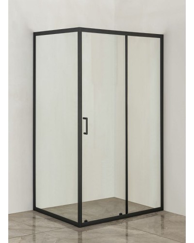 Душевой уголок Orange 120x90 E23-12090TB профиль Черный стекло прозрачное