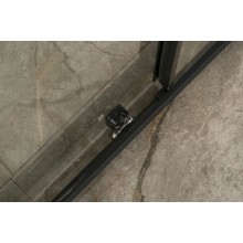 Душевой уголок Orange 120x90 E23-12090TB профиль Черный стекло прозрачное