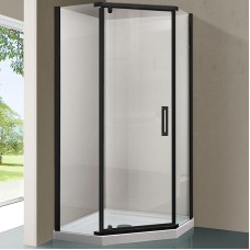 Душевой уголок Vincea Stresa 90х90 VSP-1S900CLB профиль Черный стекло прозрачное