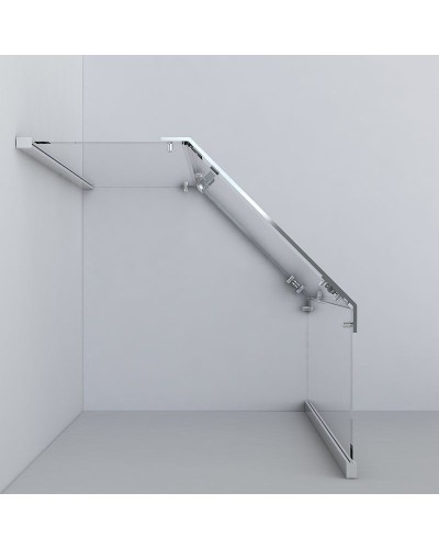 Душевой уголок Vincea Stresa 90х90 VSP-1S900CLB профиль Черный стекло прозрачное