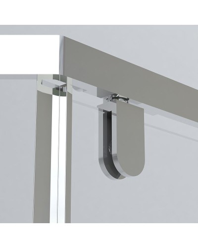 Душевой уголок Vincea Stresa 90х90 VSP-1S900CLB профиль Черный стекло прозрачное