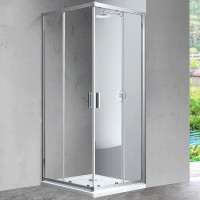 Душевой уголок Vincea Scala 90х90 VSS-2SC900CL профиль Хром стекло прозрачное