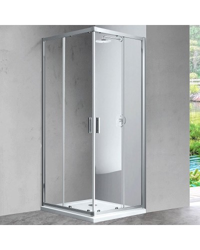 Душевой уголок Vincea Scala 90х90 VSS-2SC900CL профиль Хром стекло прозрачное