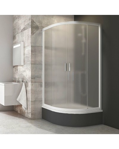 Душевой уголок Ravak Blix BLCP4-90 Sabina 90x90 3B270140ZG профиль Белый стекло Grape