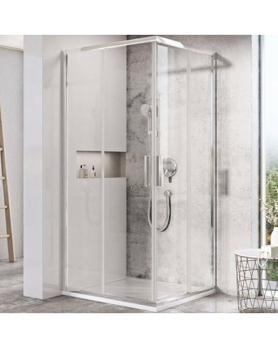 Душевой уголок Ravak Blix Slim BLSRV2-90 90x90 X1LM70C00Z1 профиль Хром стекло Transparent