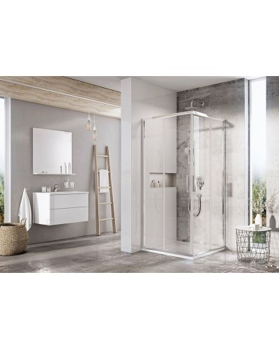 Душевой уголок Ravak Blix Slim BLSRV2-90 90x90 X1LM70C00Z1 профиль Хром стекло Transparent