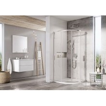 Душевой уголок Ravak Blix Slim BLSCP4-80 80x80 X3BM40C00Z1 профиль Хром стекло Transparent