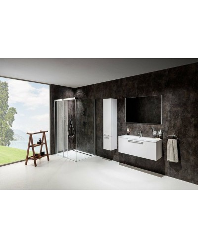 Душевой уголок Ravak Matrix MSDPS 100х100 L 0WLAA100Z1 профиль Белый стекло Transparent