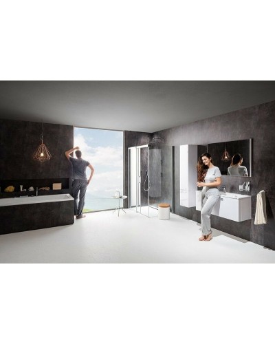 Душевой уголок Ravak Matrix MSDPS 100x80 L 0WLA4U00Z1 профиль Сатин стекло Transparent