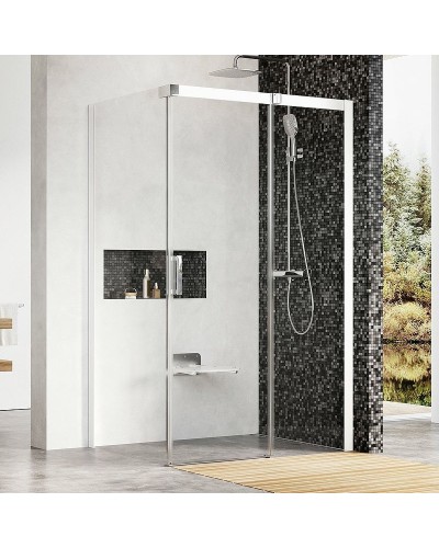 Душевой уголок Ravak Matrix MSDPS 100x80 R 0WPA4100Z1 профиль Белый стекло Transparent