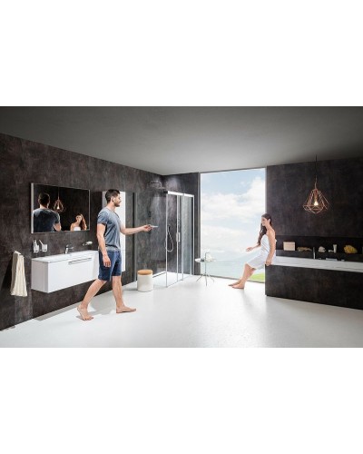 Душевой уголок Ravak Matrix MSDPS 110x80 R 0WPD4100Z1 профиль Белый стекло Transparent