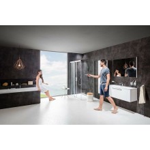 Душевой уголок Ravak Matrix MSDPS 120x80 L 0WLG4U00Z1 профиль Сатин стекло Transparent