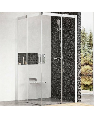 Душевой уголок Ravak Matrix MSRV4-100 100x100 1WVAA100Z1 профиль Белый стекло Transparent