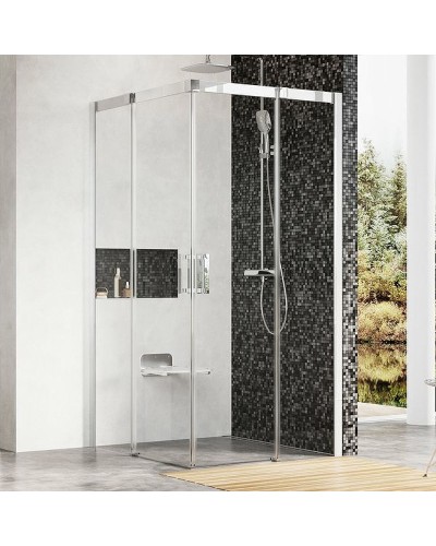 Душевой уголок Ravak Matrix MSRV4-100 100x100 1WVAA100Z1 профиль Белый стекло Transparent