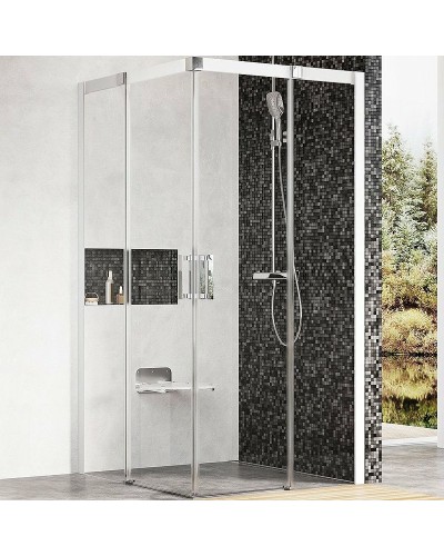 Душевой уголок Ravak Matrix MSRV4-90 90x90 1WV77100Z1 профиль Белый стекло Transparent