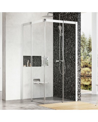 Душевой уголок Ravak Matrix MSRV4-90 90x90 1WV77100Z1 профиль Белый стекло Transparent