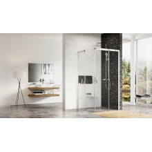 Душевой уголок Ravak Matrix MSRV4-90 90x90 1WV77100Z1 профиль Белый стекло Transparent