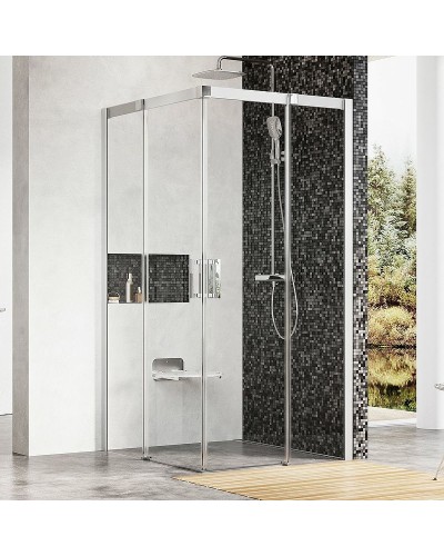 Душевой уголок Ravak Matrix MSRV4-90 90x90 1WV77U00Z1 профиль Сатин стекло Transparent