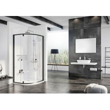 Душевой уголок Ravak Pivot PSKK3 90x90 37677300Z1 профиль Черный стекло Transparent