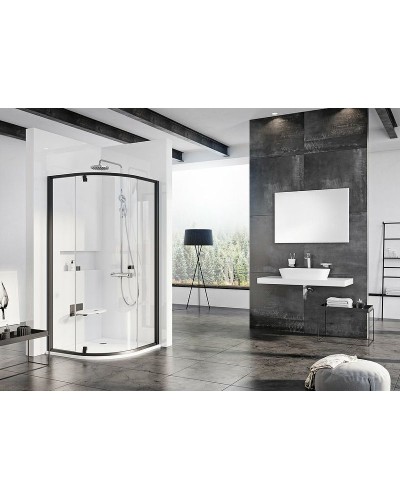 Душевой уголок Ravak Pivot PSKK3 90x90 37677300Z1 профиль Черный стекло Transparent