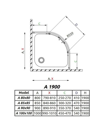Душевой уголок Radaway Premium Plus A 80×80 30413-01-08N коричневое