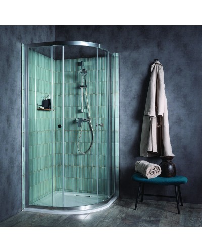 Душевой уголок Jacob Delafon Serenity 90x90 E14R90-GA профиль Хром стекло прозрачное