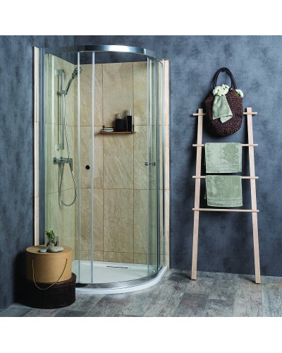 Душевой уголок Jacob Delafon Serenity 90x90 E14R90-GA профиль Хром стекло прозрачное