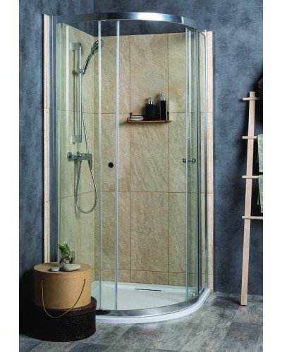 Душевой уголок Jacob Delafon Serenity 90x90 E14R90-GA профиль Хром стекло прозрачное