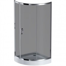 Душевой уголок AM.PM Like Solo Slide 90x90 W83G-315-090CG профиль Хром глянцевый стекло тонированное