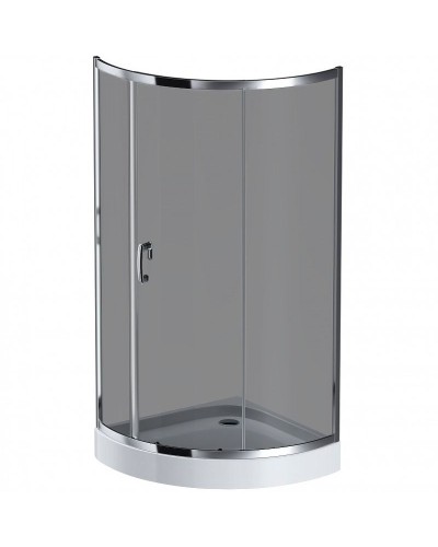 Душевой уголок AM.PM Like Solo Slide 90x90 W83G-315-090CG профиль Хром глянцевый стекло тонированное