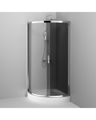 Душевой уголок AM.PM Like Solo Slide 90x90 W83G-315-090CG профиль Хром глянцевый стекло тонированное
