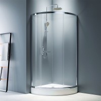 Душевой уголок AM.PM Like Solo Slide 90x90 W83G-315-090CG профиль Хром глянцевый стекло тонированное