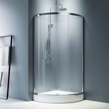 Душевой уголок AM.PM Like Solo Slide 90x90 W83G-315-090CG профиль Хром глянцевый стекло тонированное