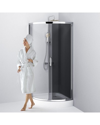 Душевой уголок AM.PM Like Solo Slide 90x90 W83G-315-090CG профиль Хром глянцевый стекло тонированное