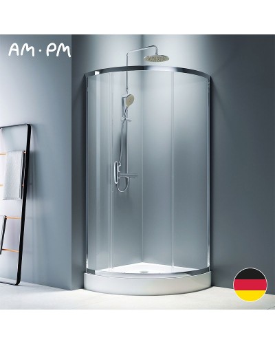 Душевой уголок AM.PM Like Solo Slide 90x90 W83G-315-090CG профиль Хром глянцевый стекло тонированное