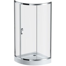 Душевой уголок AM.PM Like Solo Slide 90x90 W83G-315-090CT профиль Хром глянцевый стекло прозрачное