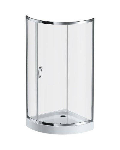 Душевой уголок AM.PM Like Solo Slide 90x90 W83G-315-090CT профиль Хром глянцевый стекло прозрачное