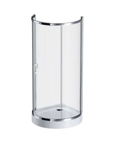 Душевой уголок AM.PM Like Round 95х95 W83G-333-095CT профиль Хром глянцевый стекло прозрачное
