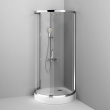 Душевой уголок AM.PM Like Round 95х95 W83G-333-095CT профиль Хром глянцевый стекло прозрачное