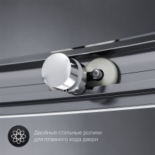 Душевой уголок AM.PM Like Round 95х95 W83G-333-095CT профиль Хром глянцевый стекло прозрачное